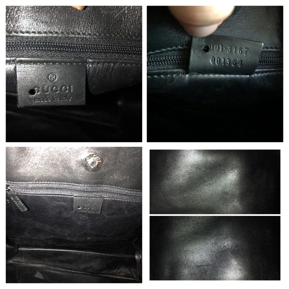 💥💥💥SOLD💥💥💥 Vintage Gucci Italian Leather Tote Hobo Bag - Picture 7 of 8